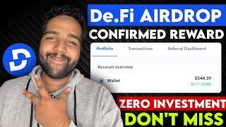 FREE Confirmed De.Fi Airdrop | New Crypto Wallet Airdrop | New Crypto Loot Today