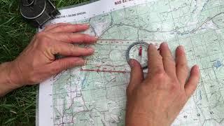 How to plot a course with map and compass