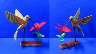 Making A Hummingbird With Cardboard | Home Decor Crafts