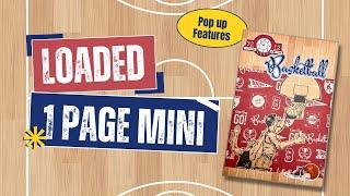 Basketball Mini Album Share and Tutorial | 6 x 9 Interactive with Pop Up Features