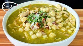 How to Make Pozole Verde de Pollo Green Chicken Pozole