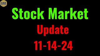 Stock Market update and analysis. 11-14-24