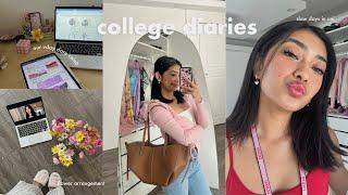 COLLEGE DIARIES | vday date, slow days, mini haul 