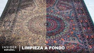 Cómo se limpia a fondo una alfombra persa por primera vez en 20 años | Limpieza a fondo | Insider