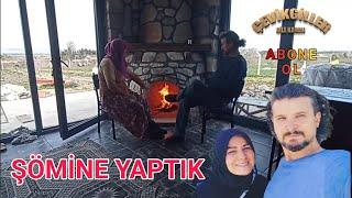 TAŞ EV ( BAĞ EVİ ) TAŞ ŞÖMİNE YAPIMI PART 23