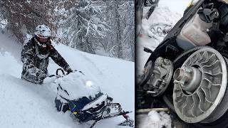 2 Broken Sleds On The Deepest Day Of the Season