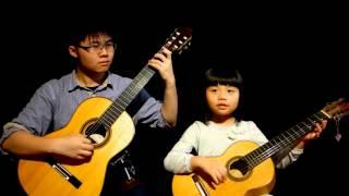 Suzuki Guitar Vol 1-2 - Lightly Row played by Abby Loh (5 yo)