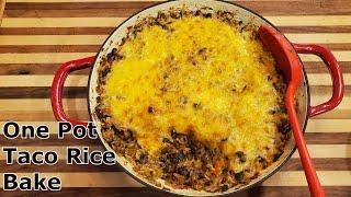 One Pot Taco Rice Bake