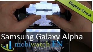 Samsung Galaxy Alpha Display-Check: Compared to the S5