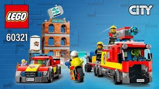 LEGO® City Fire Brigade (60321)[766 pcs] Step-by-Step Building Instructions | Top Brick Builder