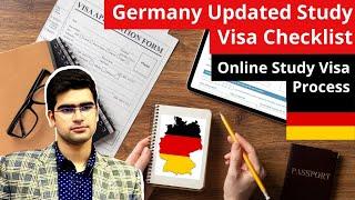 Germany Updated Study Visa Checklist | Online Study Visa Process | Germany Consular Services Portal