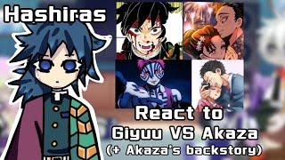 //Hashiras react to Giyuu Tomioka VS Akaza//2X SPEED//Demon slayer//KNY//Reaction//Part 4//