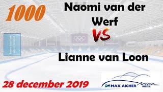 Naomi van der Werf vs Lianne van Loon 1000 Inzell 20191228