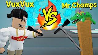 VUXVUX vs MR. CHOMPS! (Roblox Rap Battles)