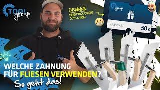 Welche ZAHNKELLE brauche ich zum FLIESEN LEGEN? Tipps & Tricks vom Fliesenleger  || ToolGroup