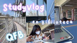 STUDYVLOG | A day in the library of my UNI | #QFB