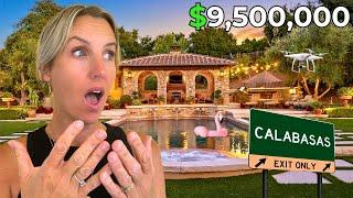 Exclusive Drone Tour of Casa della Grazia: Luxurious $9.5M Tuscan Estate in The Oaks, Calabasas
