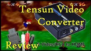 Tensun 3RCA AV Composite & S-Video to HDMI Converter for N64 w/ elgato Review