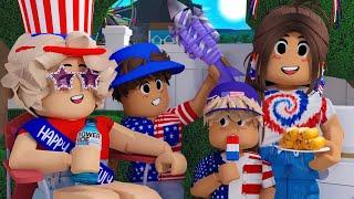 FAMILY FOURTH OF JULY ROUTINE! **BEACH HOUSE PARTY!** | #roblox #bloxburg #roleplay