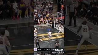 NBA | Victor Wembanyama with the ALLEY OOP SLAM DUNK for the lead  | #shorts #nba #basketball