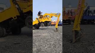 like Truck-mounted Crane and Digger Integrated Machine#Multifunctional busy at both ends P-6382