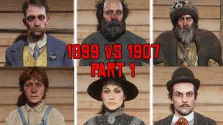 Red Dead Redemption 2 1899 vs 1907 Characters Changes Part 1