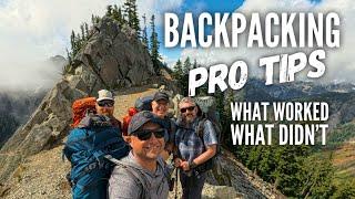 Backpacking PRO TIPS // Lessons Learned, MVPs, and things to Skip!