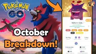 OCTOBER 2024 EVENT BREAKDOWN in Pokémon GO! | Community Day, Raids, Giovanni & Spotlight Hours