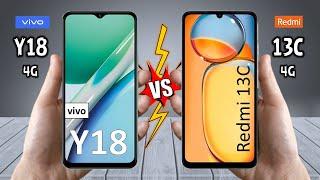 vivo Y18 Vs  Redmi 13C - Full Comparison  Techvs