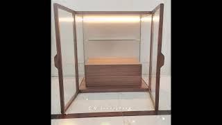 Glass wooden cabinet display showcase with Led light. #cabinet #highqualityfurniture #interiordesign