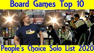 Top 10 People's Choice Solo Board Games 2020