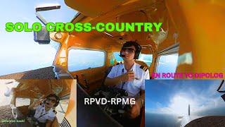 Solo cross country to Dipolog | RPVD-RPMG | Royhle Aviation Academy |