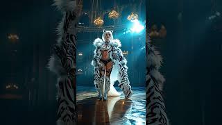 A woman performs a fusion with the white tiger on AGT #americagottalent #magic