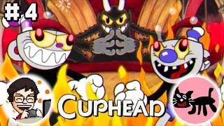 【2人実況】激ムズアクション『Cuphead』で大騒ぎ協力プレイ #4