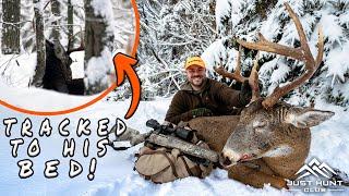 Tracking a Big Mountain Buck to His Bed | Big Woods Deer Hunting