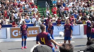 Alex Morgan and Team FC Mia warmup (Mia Hamm Soccer Challenge)