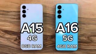 Samsung Galaxy A15 4G vs Samsung Galaxy A16 5G