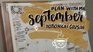 September Monthly Plan with Me in my Hobonichi Cousin | Planner 2024 Chat