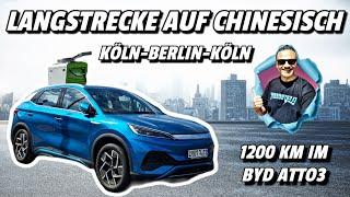 Elektroauto BYD ATTO3 auf 1200 km Langstrecke! Ladezeit Kosten & Verbrauch