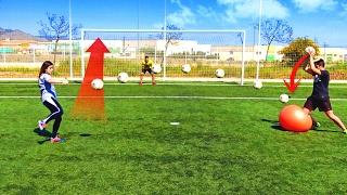 CROSSBAR IMPOSIBLE Y PRIMERA CHICA ¡RETO FÚTBOL!
