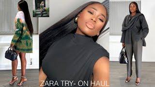 HUGE ZARA AUTUMN TRY- ON  HAUL , MANGO & H&M 2023 PART 1 | Flowe Monica