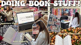 doing book stuff! ⭐️ goodreads, bookstore, kindle stickers + more