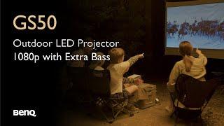 New! BenQ GS50 Portable Projector with 2.1 Channel Speakers with Extra Bass!