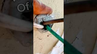 Water Spraying Out Of A Conduit!?