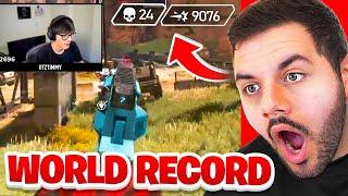 Reacting to the BEST APEX player in the WORLD! iiTzTimmy 9,000 DAMAGE IN ONE GAME