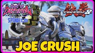 Tekken 8 ▰ (Joe Crush) JACK-8 - God Of Destruction Ranked Matches SEPTEMBER 10, 2024