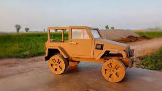 How To Make RC Car(Jeep Wrangler) Amazing Cardboard Car DIY