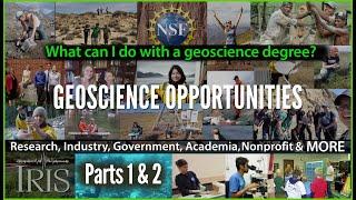 Geoscience Careers—Parts 1 & 2. What can I do with my degree in geoscience? So many things!!!!