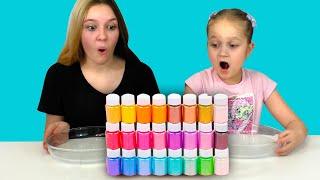 Битва СЛАЙМОВ #3 Из Случайных Ингридиентов / Лизун своими руками Glitter Slime Challenge