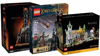 All LEGO Lord of the Rings Big Building sets 2013-2024 Compilation/Collection Speed Build